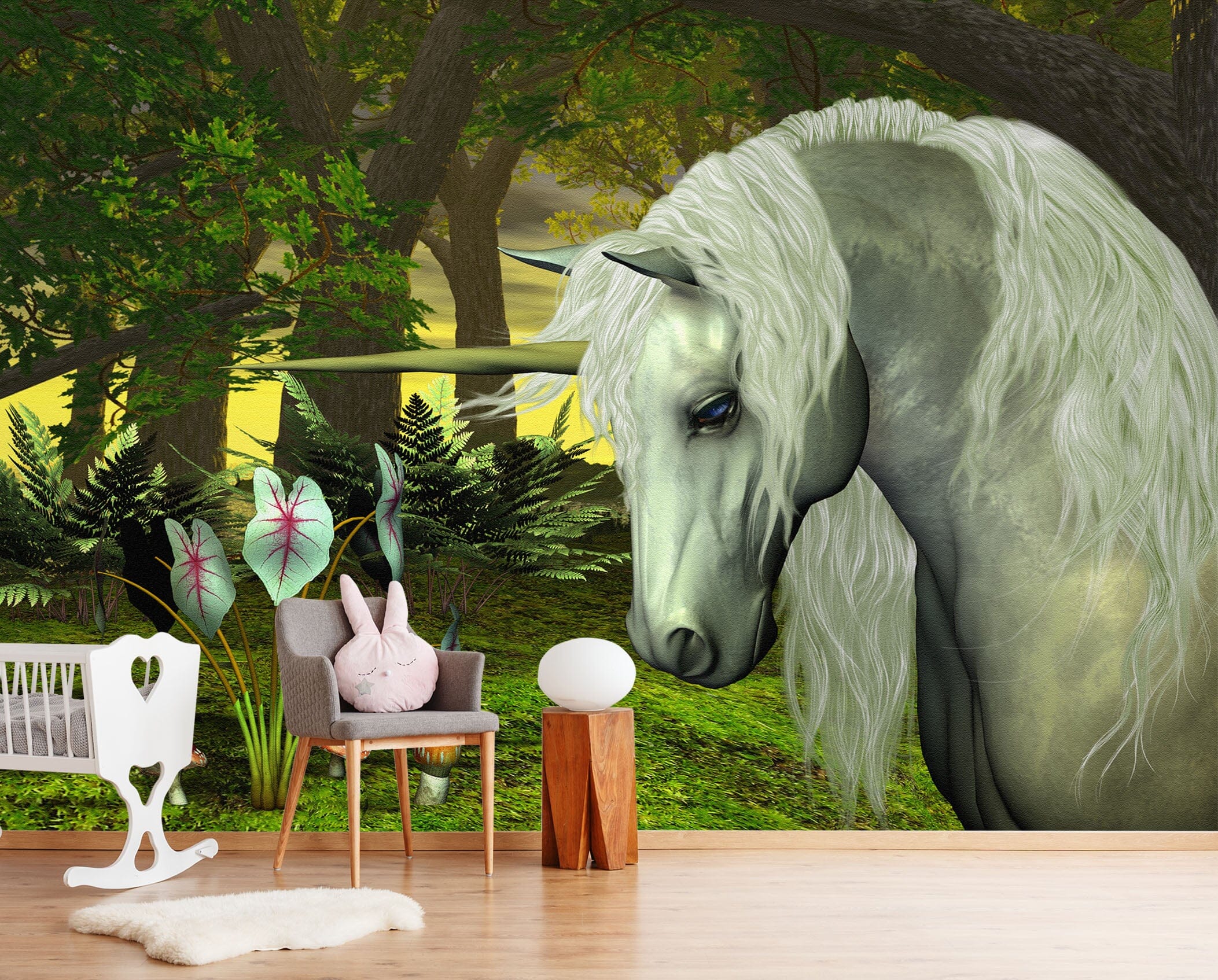 3D Forest Unicorn 1513 Wall Murals Wallpaper AJ Wallpaper 2 