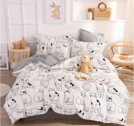 3D Cat Pattern 30198 Bed Pillowcases Quilt