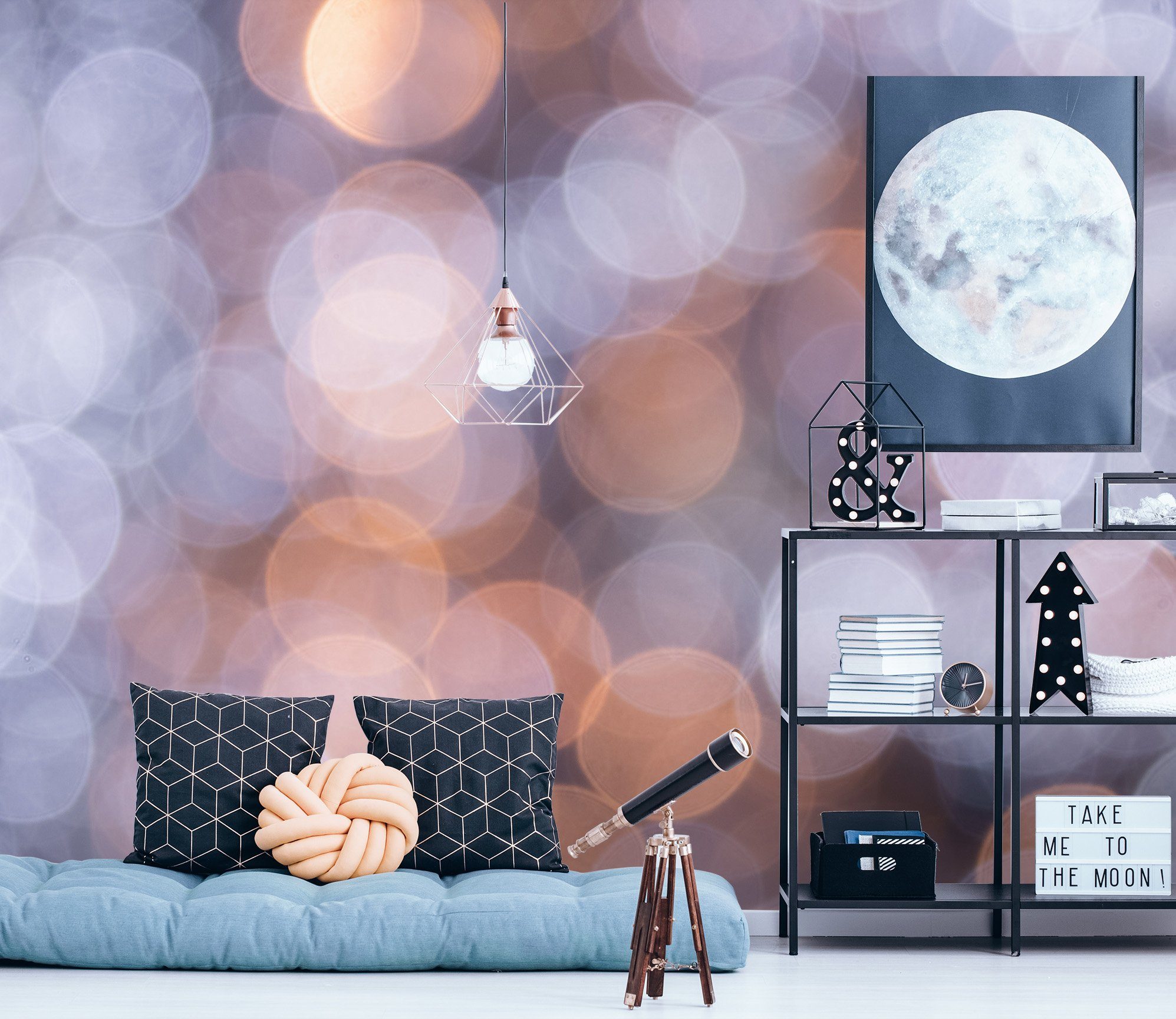3D Vision Round Light 641 Wallpaper AJ Wallpaper 