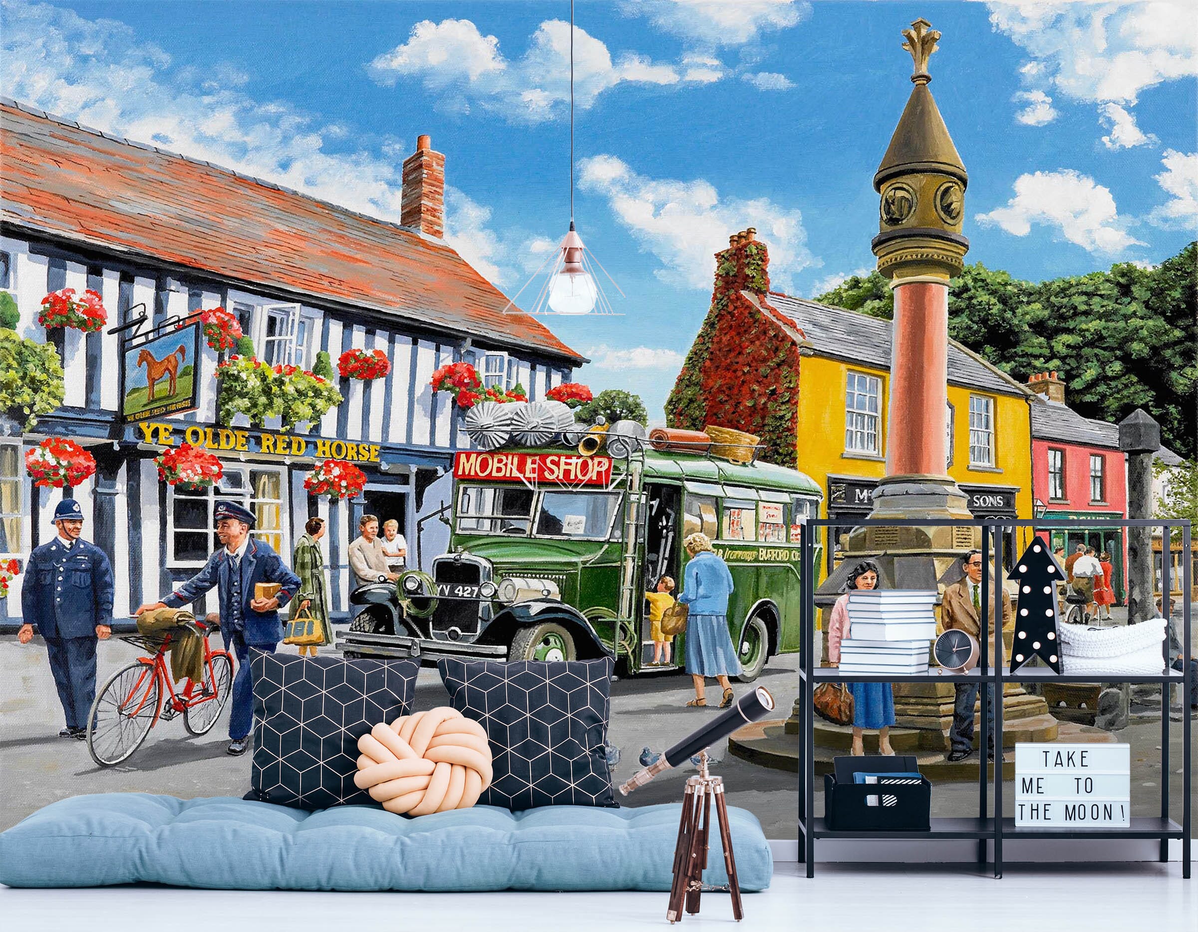 3D In The Market Place 1030 Trevor Mitchell Wall Mural Wall Murals Wallpaper AJ Wallpaper 2 