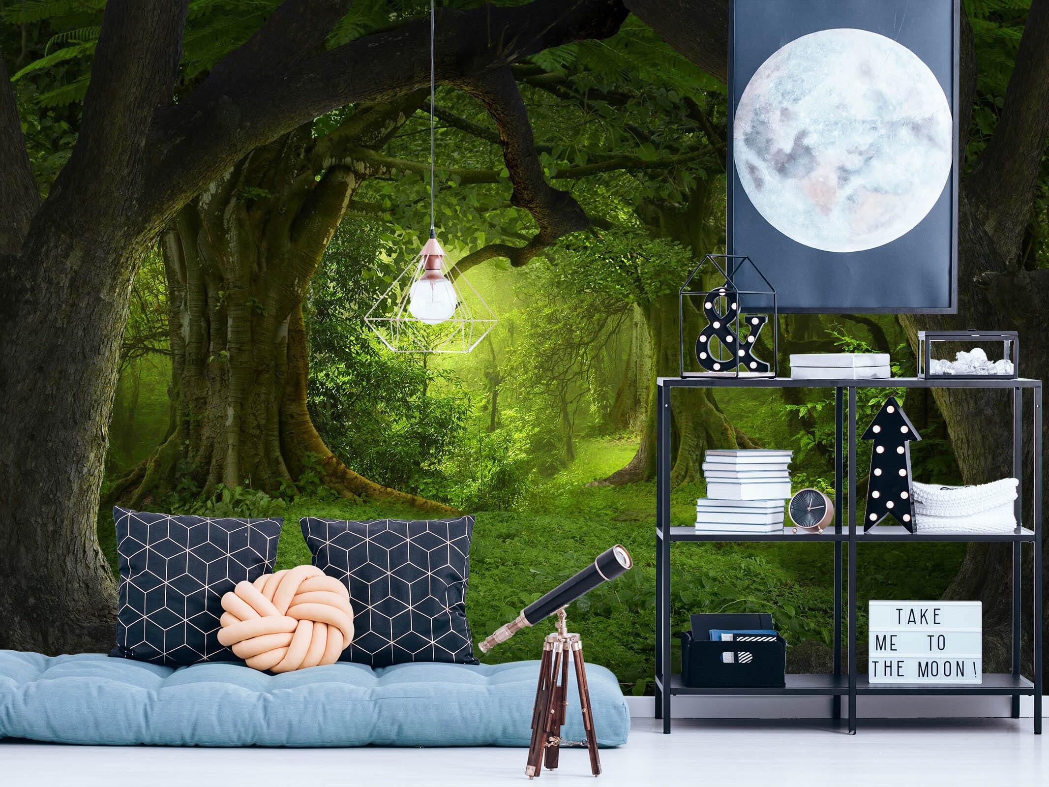 3D Green Cave 131 Wall Murals Wallpaper AJ Wallpaper 2 