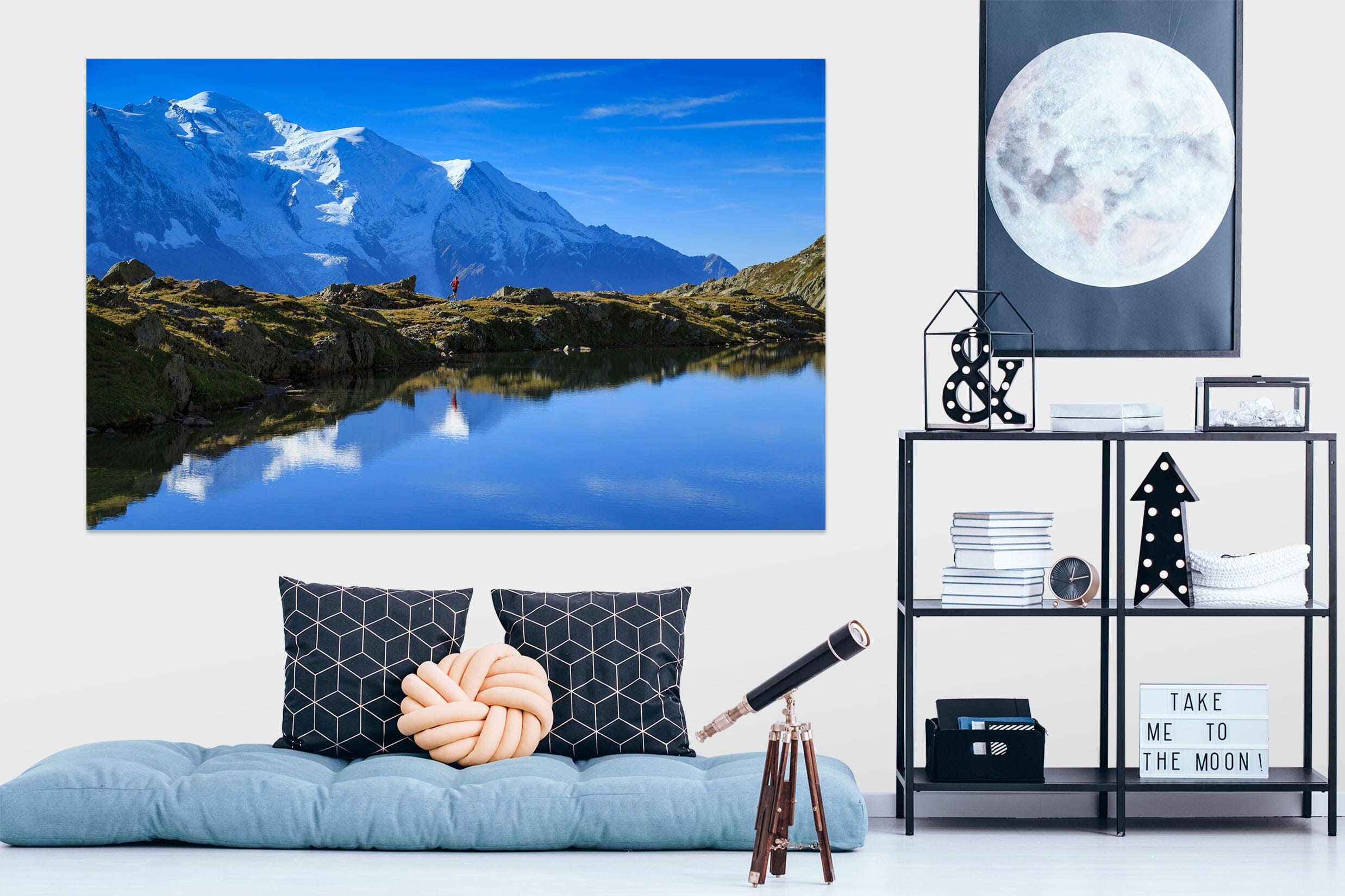 3D Mountain Lake 1081 Wall Sticker Wallpaper AJ Wallpaper 2 