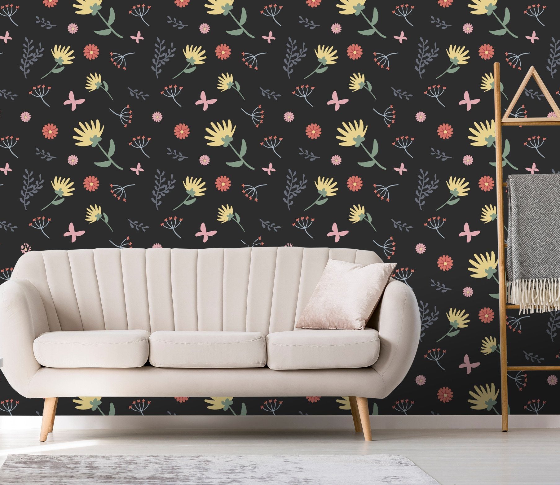 3D Small Flower Yellow 584 Wallpaper AJ Wallpaper 