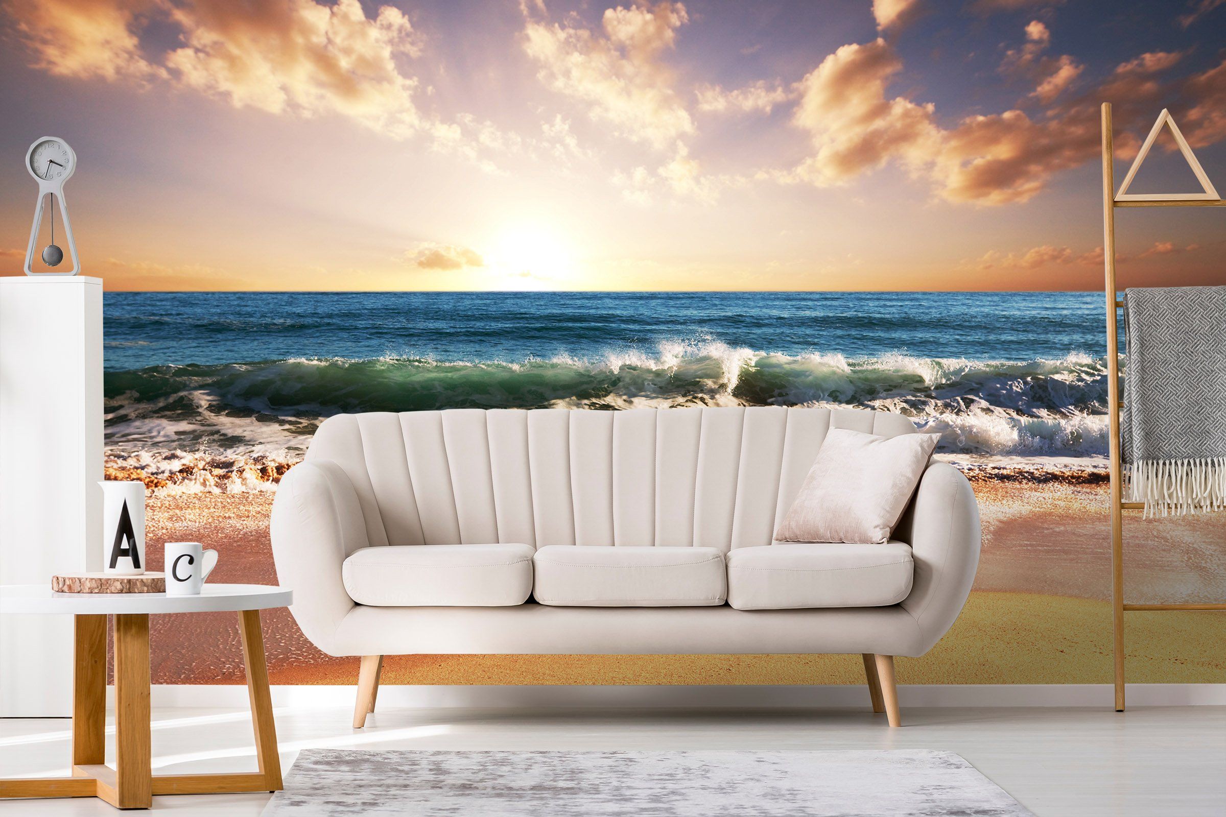 3D Sunset Beach Surf 691 Wallpaper AJ Wallpaper 