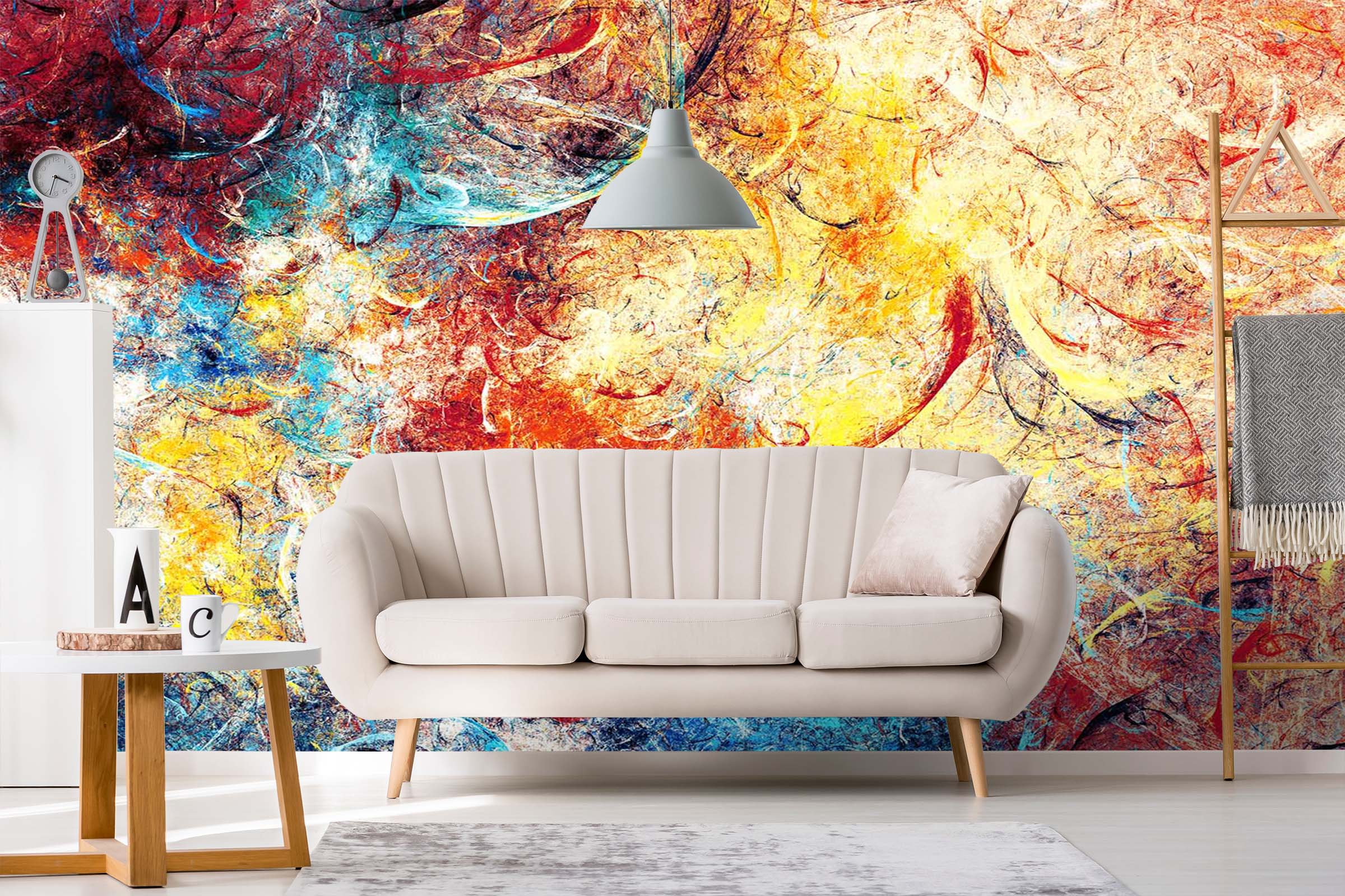 3D Artistic Bright Paint 65 Wall Murals