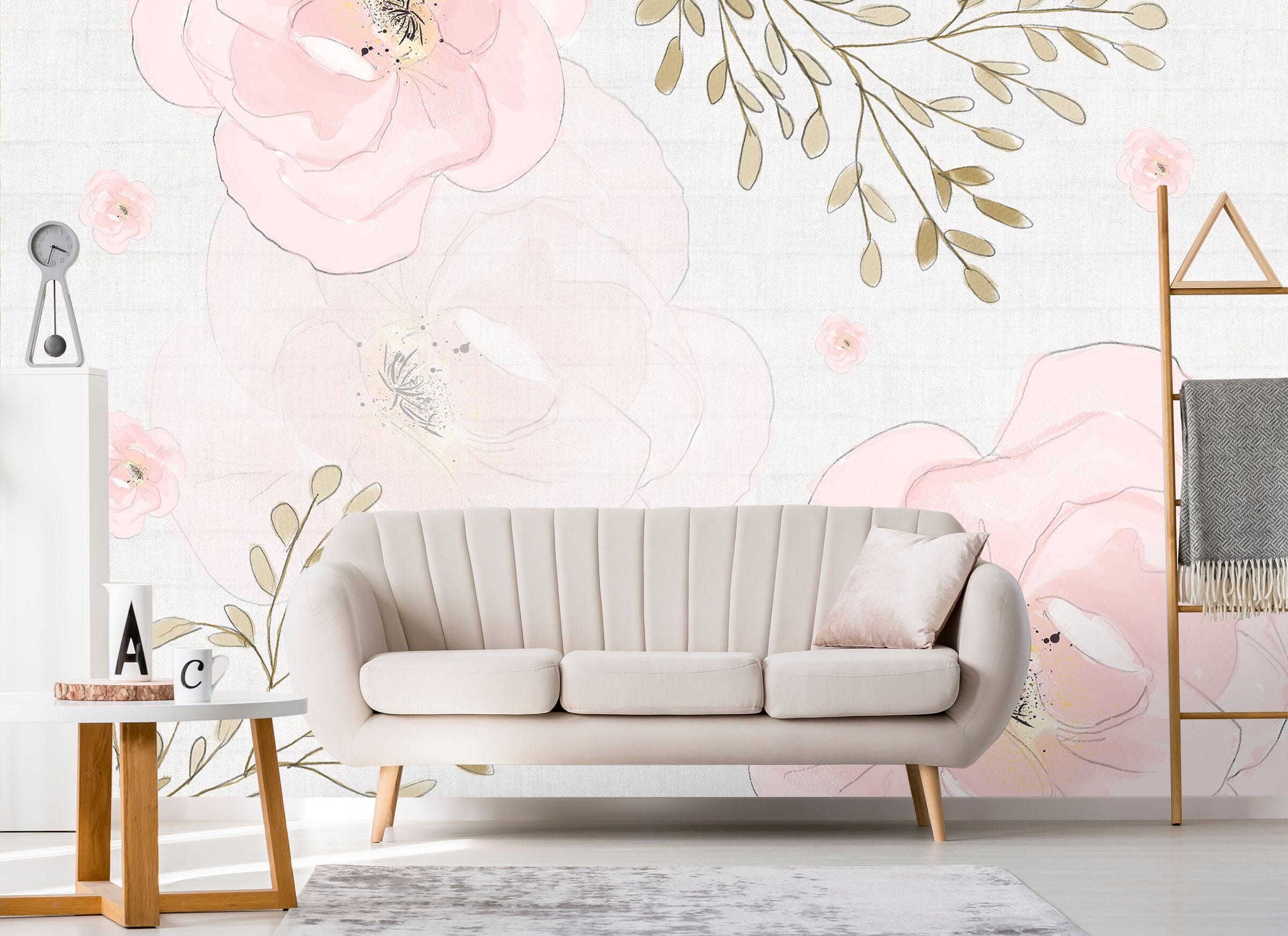 3D Pink Flowers 1538 Wall Murals Wallpaper AJ Wallpaper 2 