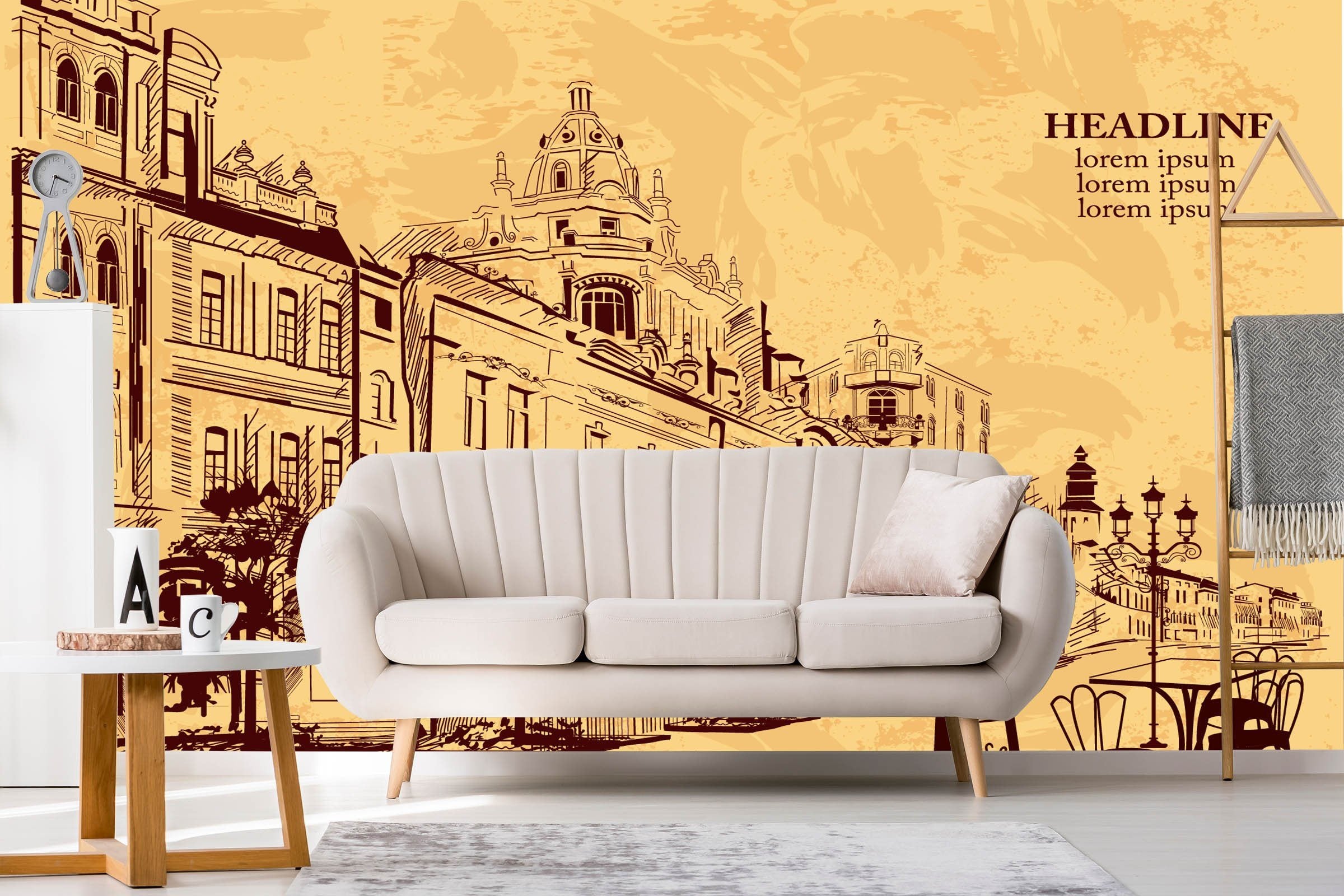 3D Graffiti Afternoon Tea 706 Wallpaper AJ Wallpaper 