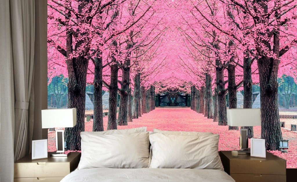 3D Cherry Tree Path 744 Wallpaper AJ Wallpaper 