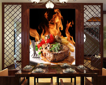 3D Delicious Steak 056 Food Wall Murals Wallpaper AJ Wallpaper 2 