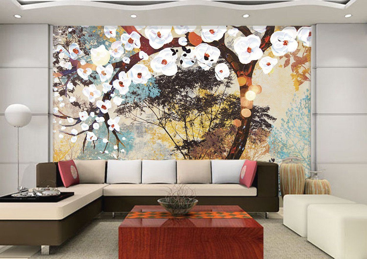3D White Pear Flowers 729 Wallpaper AJ Wallpaper 
