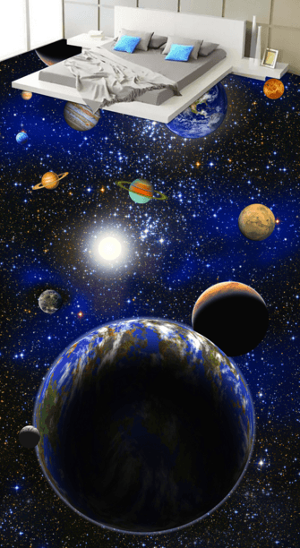 3D Beautiful Universe Floor Mural Wallpaper AJ Wallpaper 2 