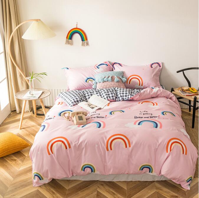 3D Little Rainbow 13160 Bed Pillowcases Quilt