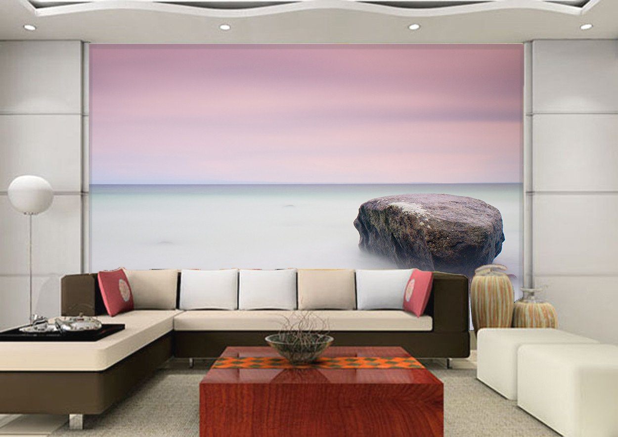 3D Stone Mist Sea 442 Wallpaper AJ Wallpapers 