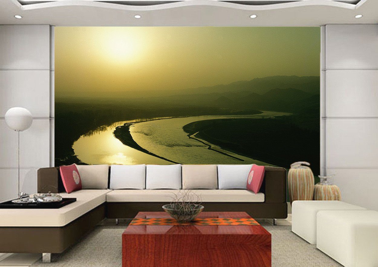 River Sunset 1 Wallpaper AJ Wallpaper 