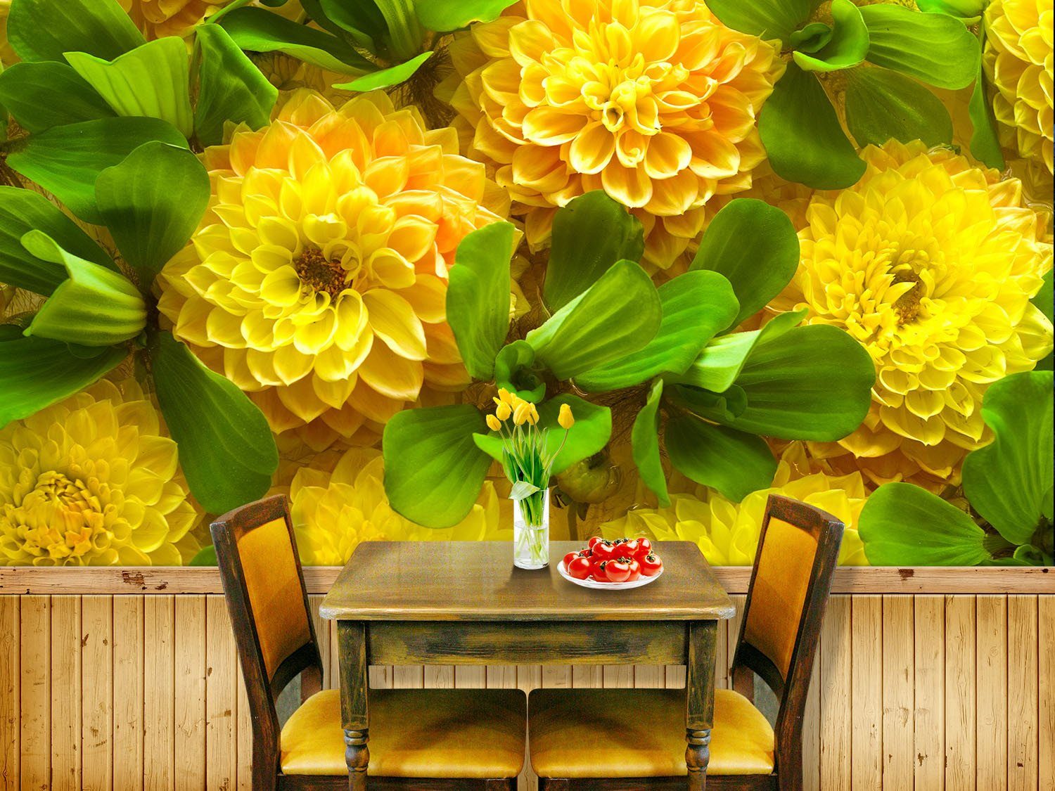 Yellow Blossoms Wallpaper AJ Wallpaper 