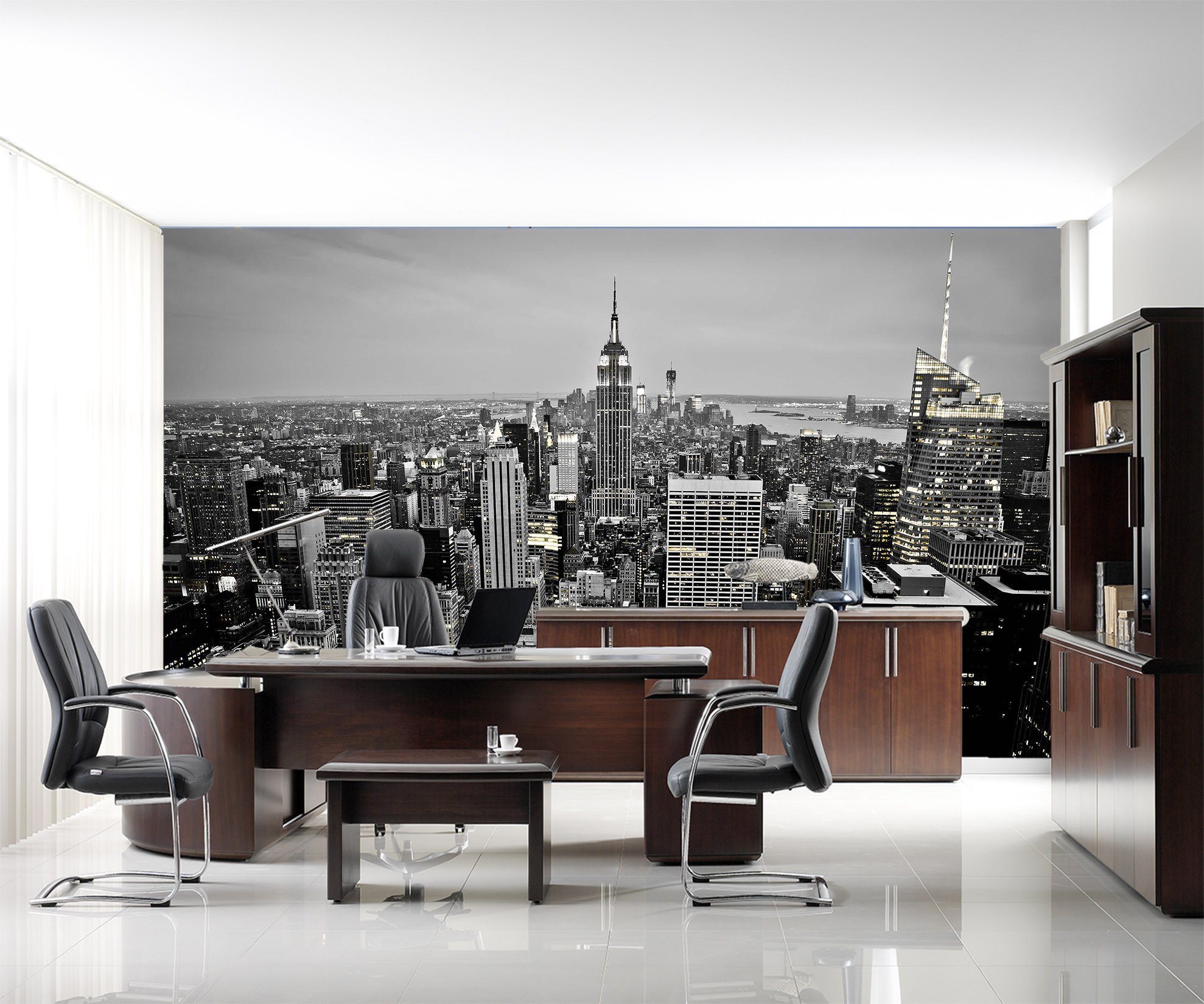 3D Black and white city buildings 21 Wall Murals Wallpaper AJ Wallpaper 