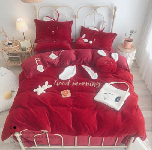 3D Red 40025 Bed Pillowcases Quilt