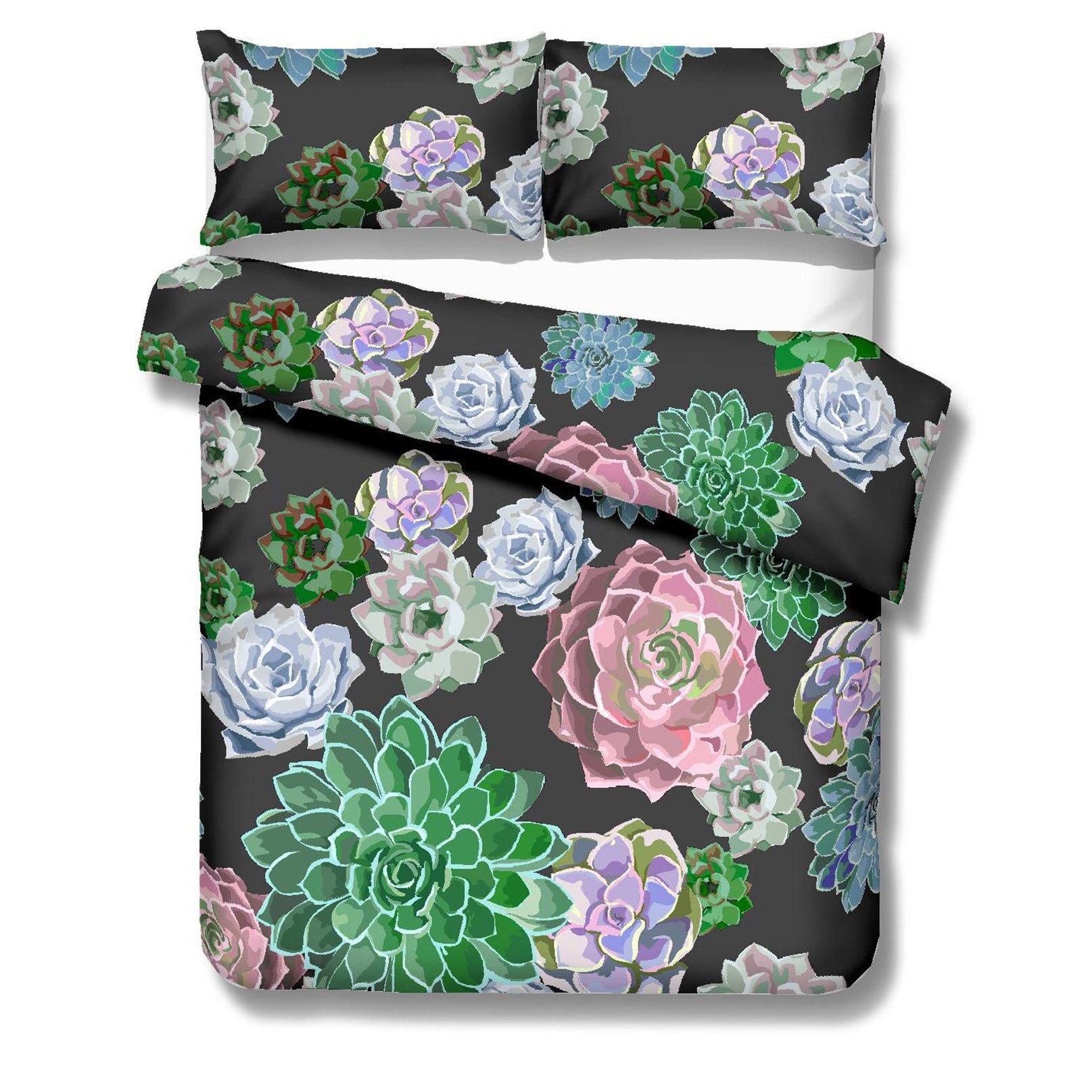 3D Succulent Plants 135 Bed Pillowcases Quilt Wallpaper AJ Wallpaper 