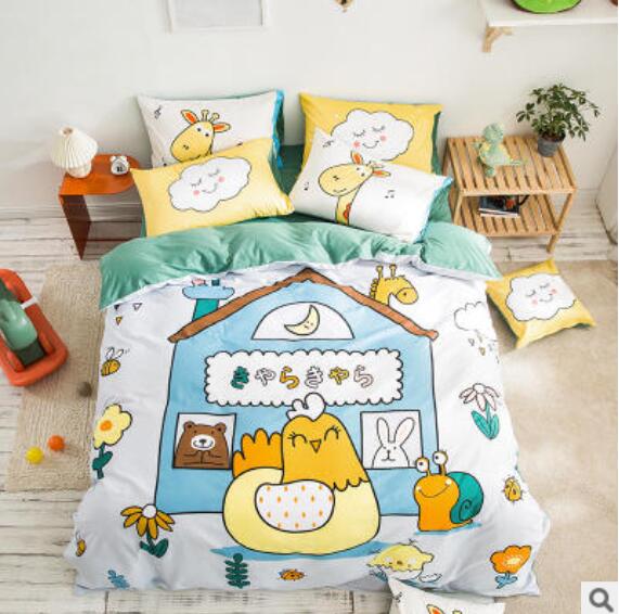 3D Cartoon Cuckoo Chicken 50096 Bed Pillowcases Quilt