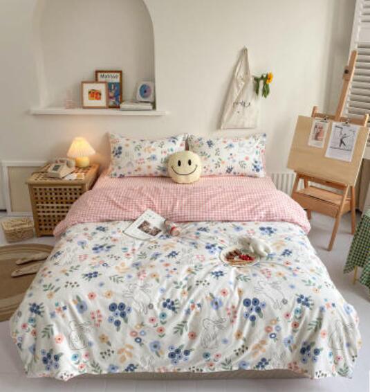 3D Floral Pattern 16093 Bed Pillowcases Quilt