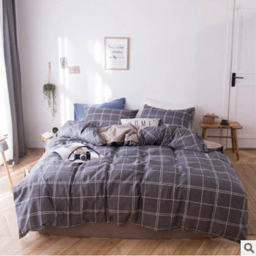 3D Dark Gray Square 15161 Bed Pillowcases Quilt