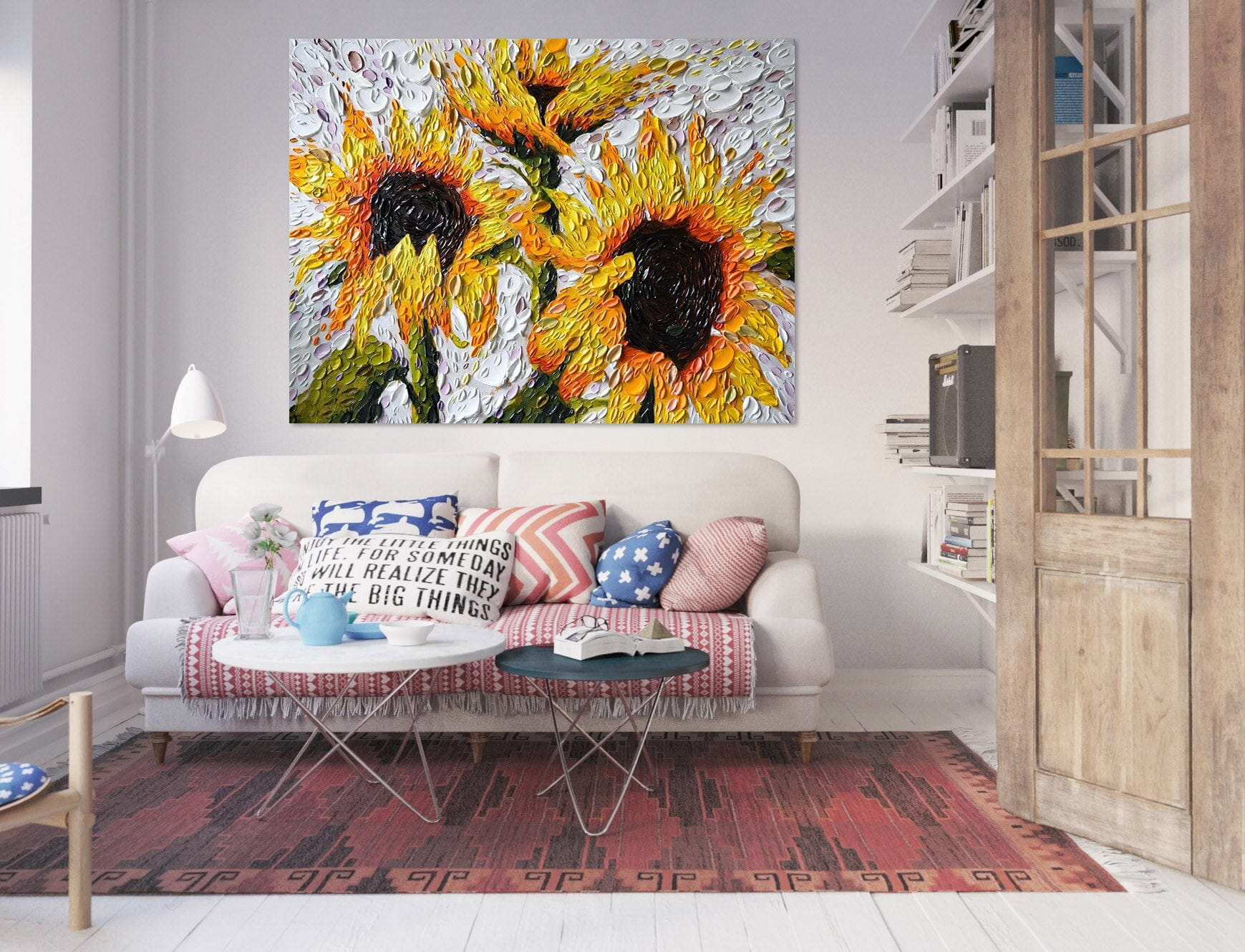 3D Sunflowers 014 Dena Tollefson Wall Sticker Wallpaper AJ Wallpaper 2 