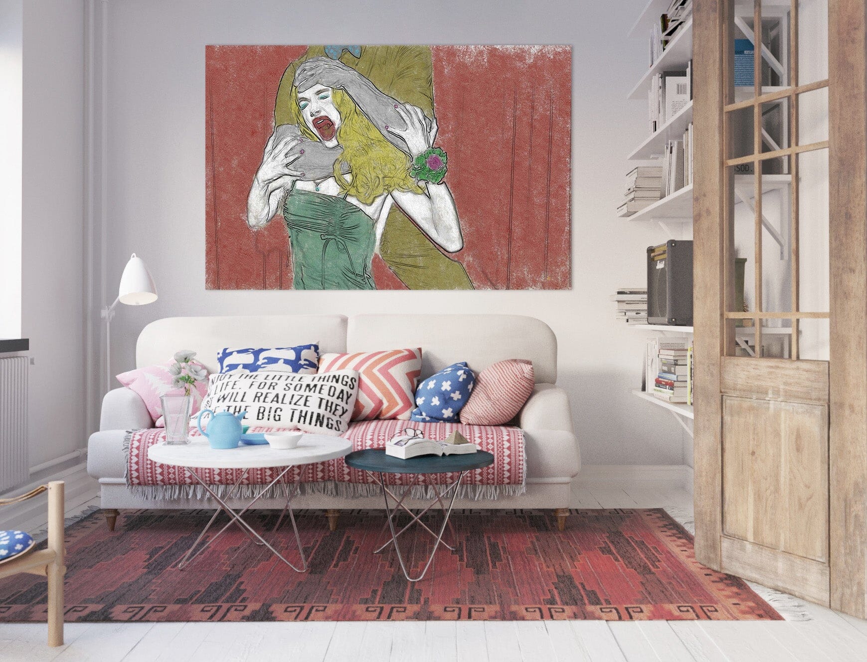 3D Painted Girl 013 Marco Cavazzana Wall Sticker Wallpaper AJ Wallpaper 2 