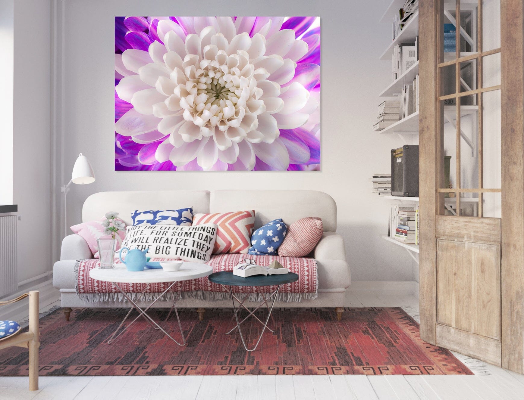 3D White Chrysanthemum 031 Assaf Frank Wall Sticker Wallpaper AJ Wallpaper 2 
