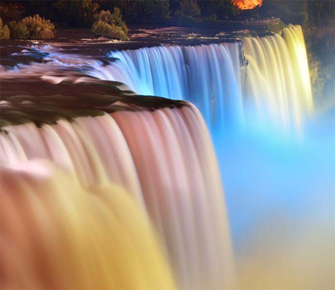 3D Colorful Waterfall 276 Wallpaper AJ Wallpaper 