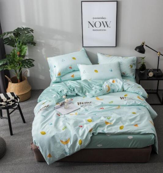 3D Light Green Fruit 17185 Bed Pillowcases Quilt