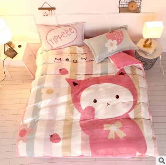 3D Cartoon Doll 18035 Bed Pillowcases Quilt