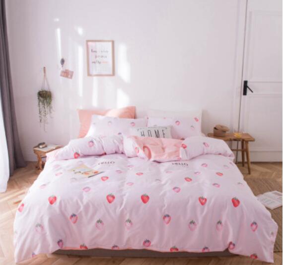 3D Strawberry 15170 Bed Pillowcases Quilt