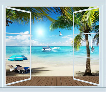 3D Coconut Tree Beach 08 Wallpaper AJ Wallpaper 