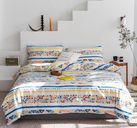 3D Yellow And Blue Totem 14015 Bed Pillowcases Quilt