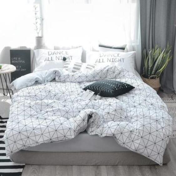 3D White Lines 20239 Bed Pillowcases Quilt