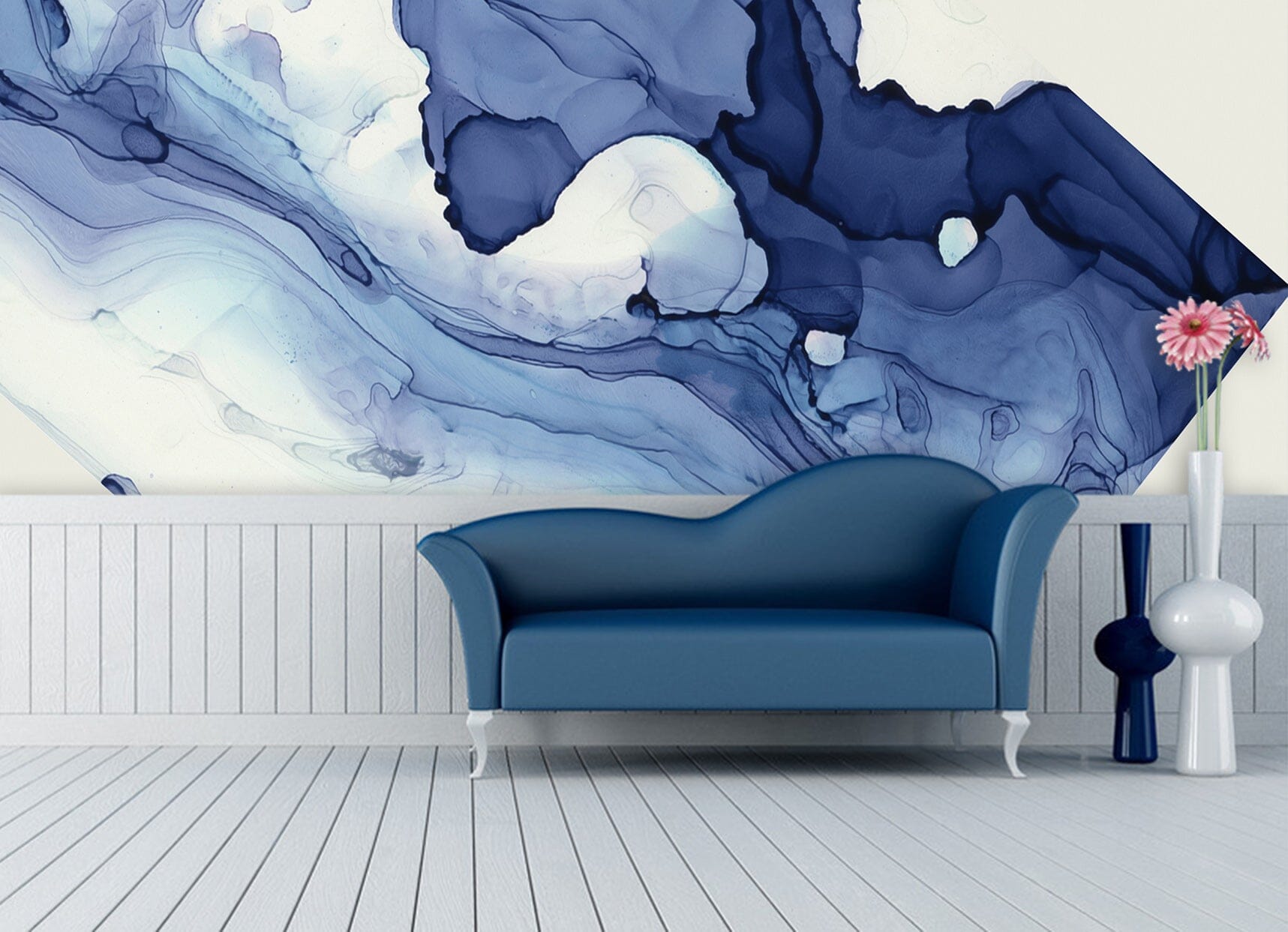 3D Navy Blue 1429 Wall Murals Wallpaper AJ Wallpaper 2 