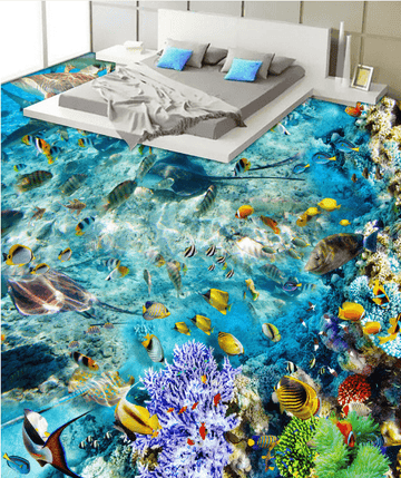 3D Sea Fish 309 Floor Mural Wallpaper AJ Wallpaper 2 