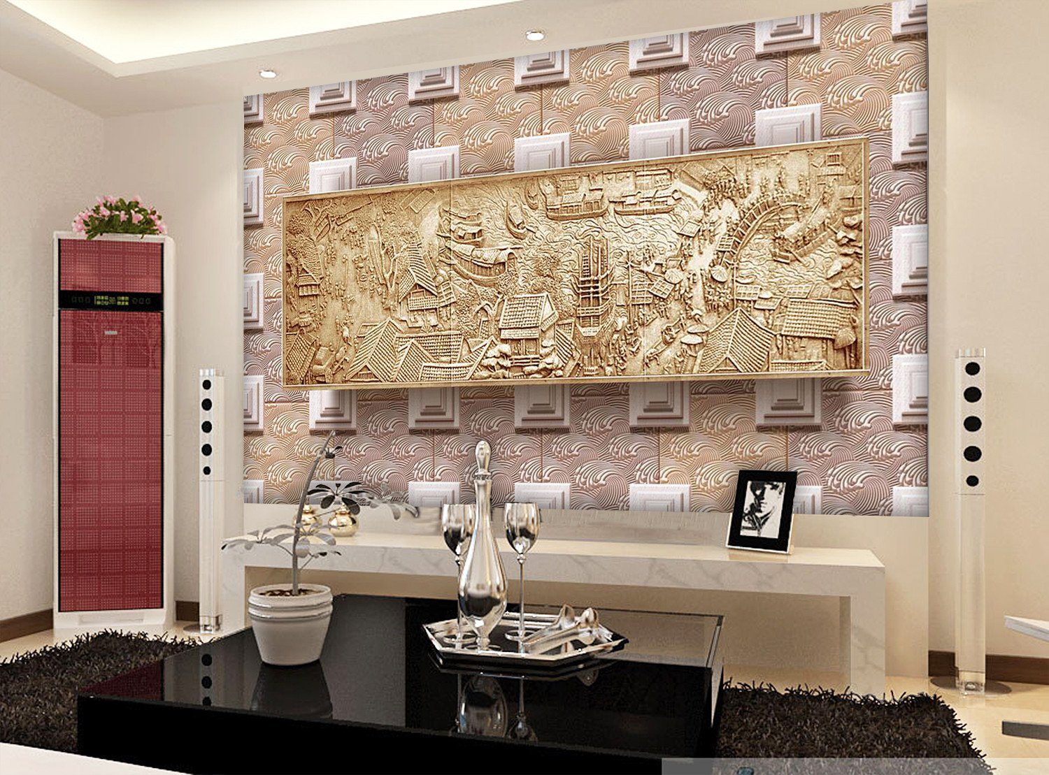 3D Map carving village Wallpaper AJ Wallpaper 1 