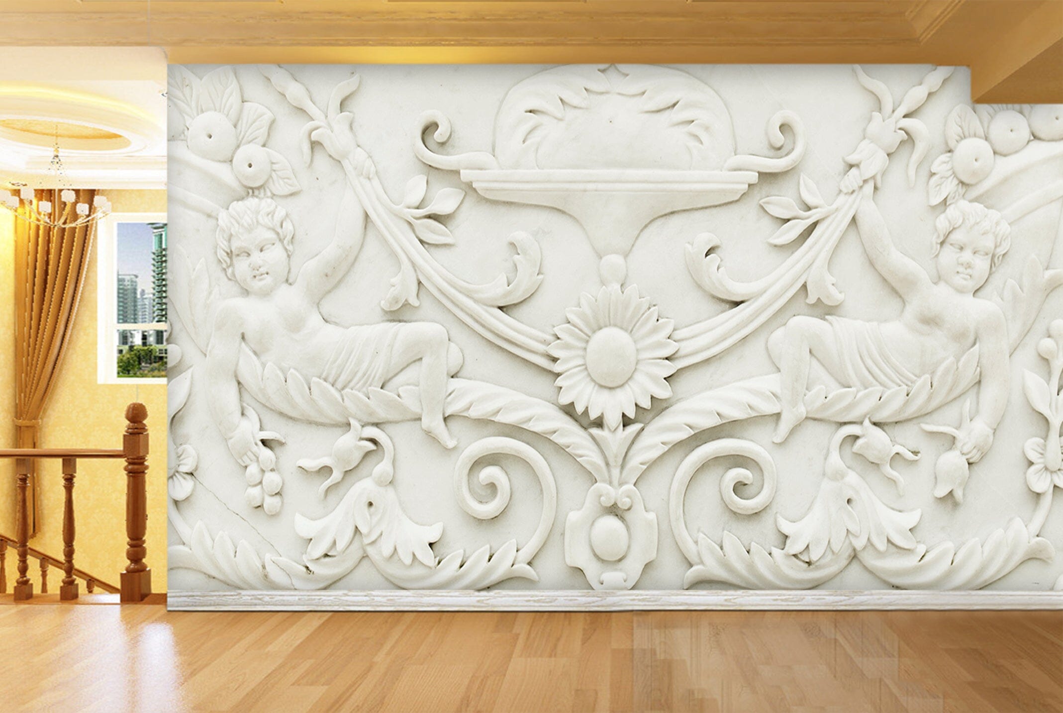 3D Carved Pattern 1542 Wall Murals Wallpaper AJ Wallpaper 2 
