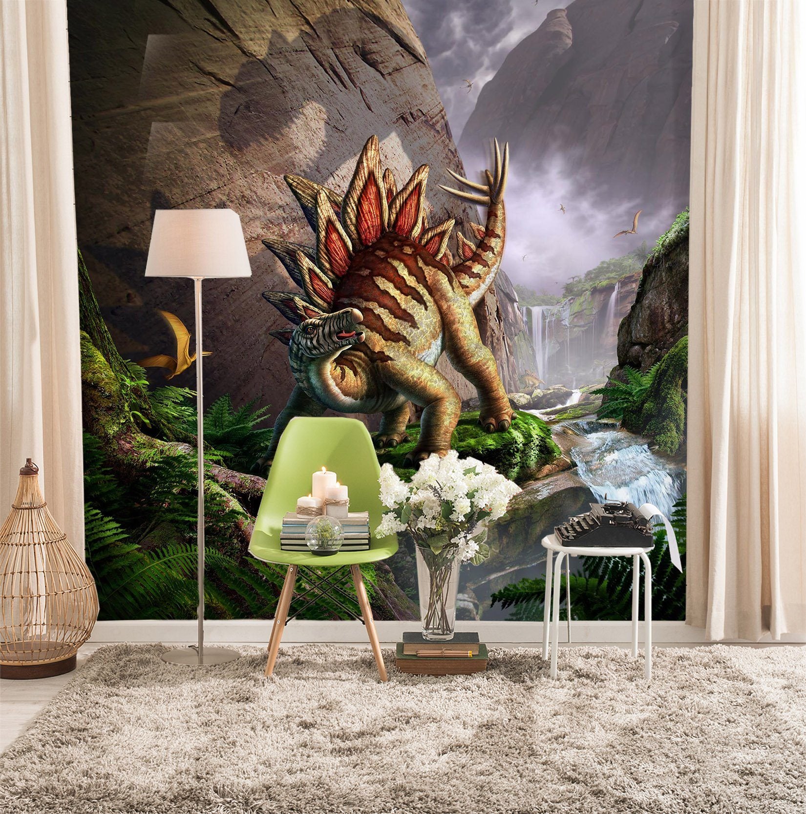 3D Ancient Dinosaur 1399 Jerry LoFaro Wall Mural Wall Murals Wallpaper AJ Wallpaper 2 
