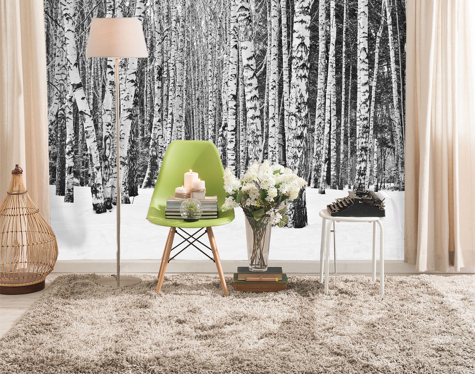 3D Snow Forest 114 Wall Murals Wallpaper AJ Wallpaper 2 