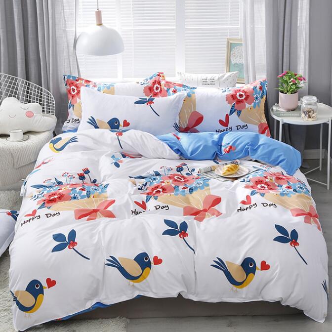 3D Bouquet Bird 12150 Bed Pillowcases Quilt