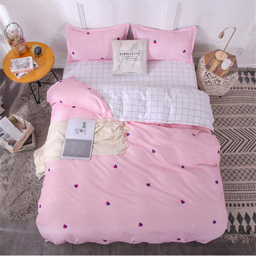 3D Little Red And Blue Love 2184 Bed Pillowcases Quilt