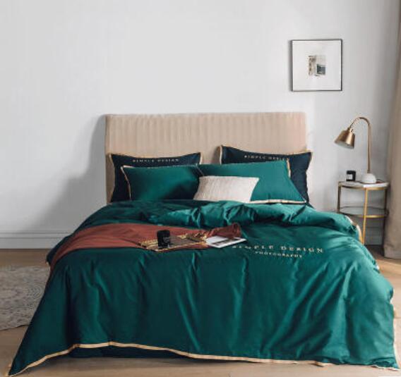 3D Dark Green 50139 Bed Pillowcases Quilt