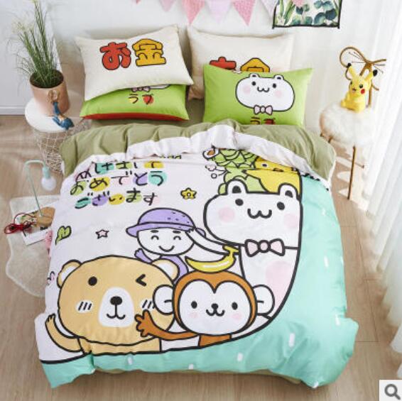 3D Cartoon Small Animals 50085 Bed Pillowcases Quilt