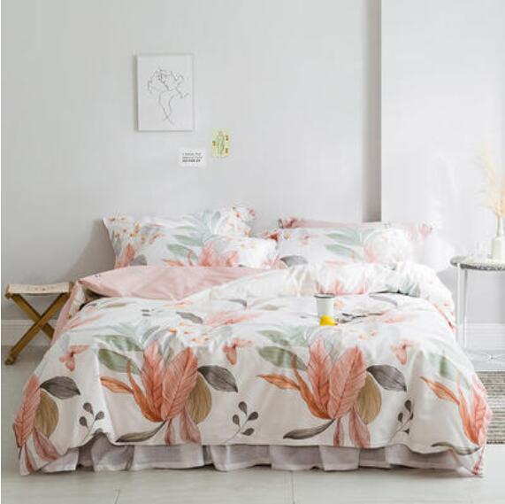 3D Colored Leaves 13170 Bed Pillowcases Quilt