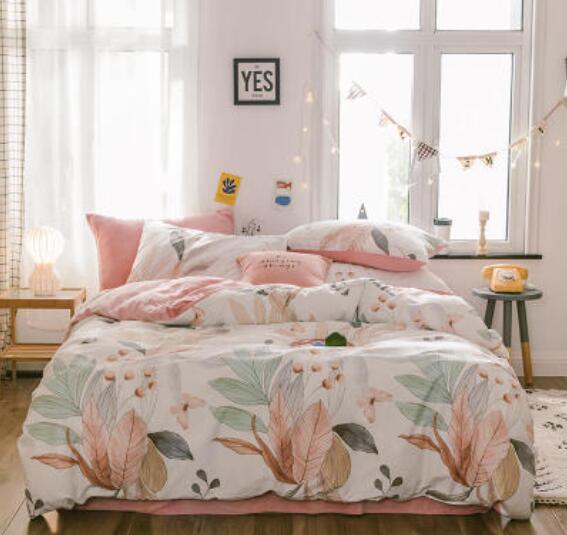 3D Flowers And Leaves 30152 Bed Pillowcases Quilt