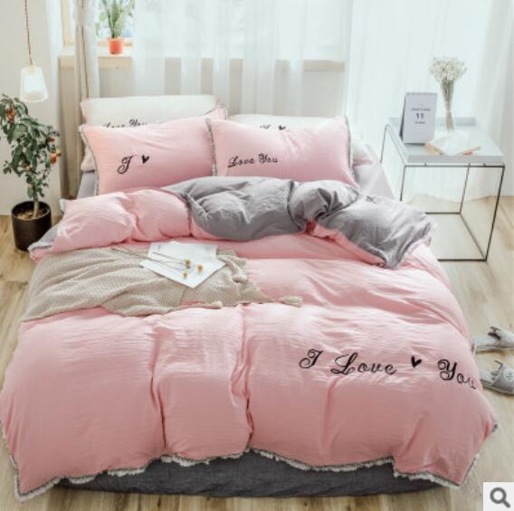 3D Pink 50003 Bed Pillowcases Quilt