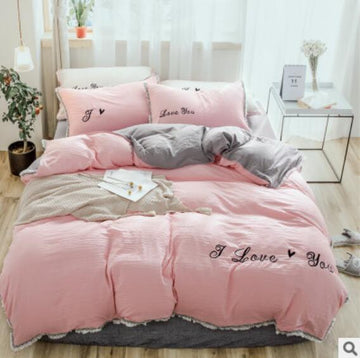 3D Pink 50003 Bed Pillowcases Quilt