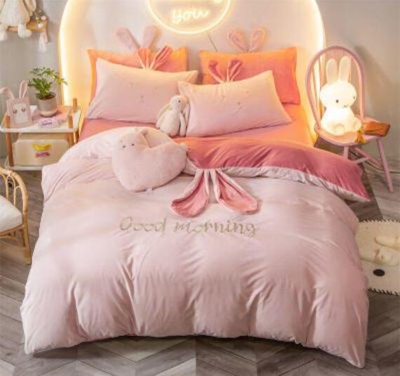 3D Pink 17042 Bed Pillowcases Quilt